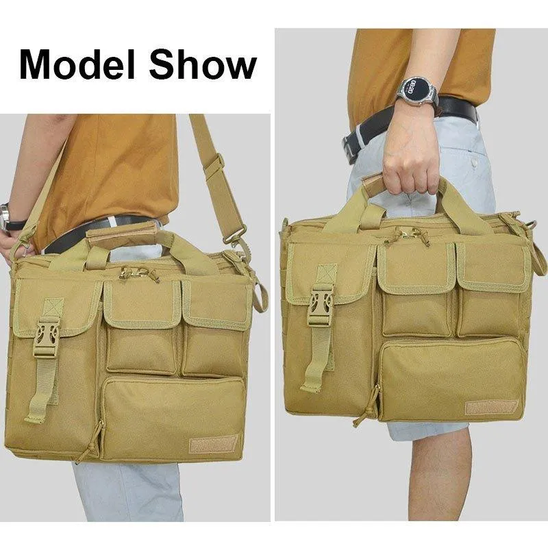 15'' Men's Molle Laptop Messenger Bag