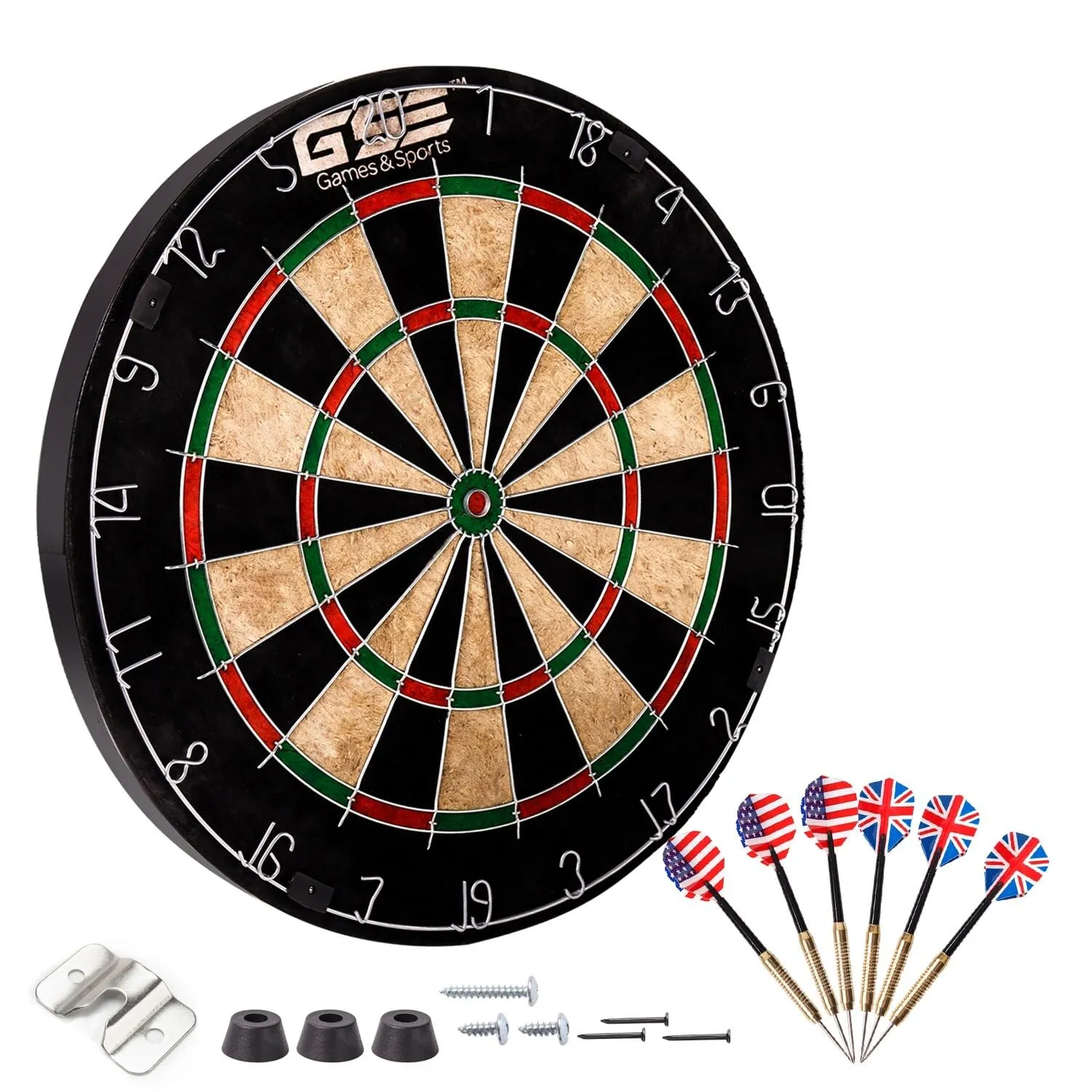 18" Regulation ze Bristle Board Game Set. Professional Board with