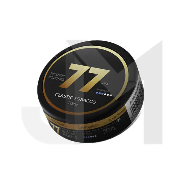 20mg 77 Slim Medium Nicotine Pouches - 20 Pouches