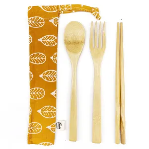 3-piece Bamboo Cutlery Set (Discount for multiple order of 5 / 10 sets)