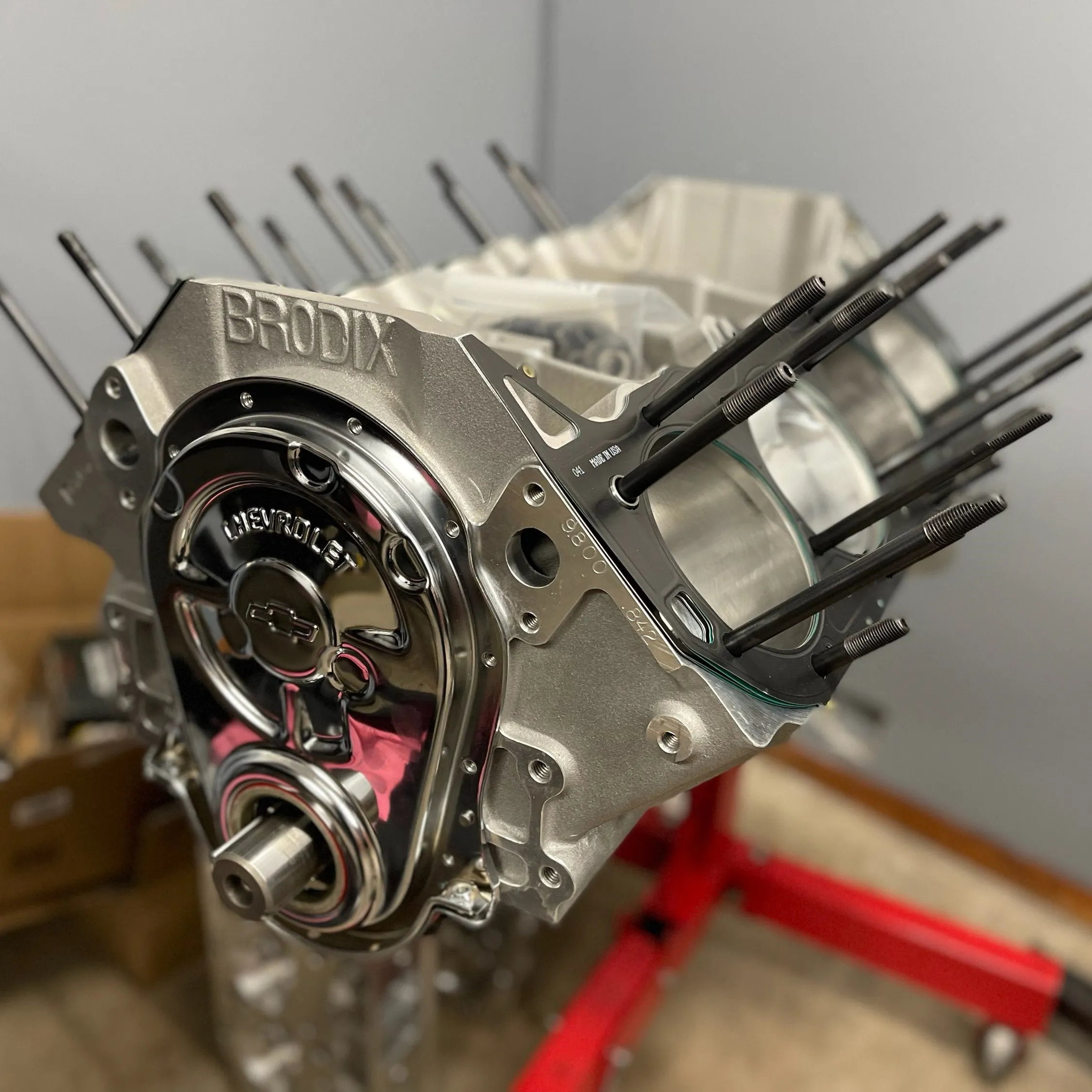 555ci Blown, Fuel Injected BBC, Hydraulic Roller Engine - Complete
