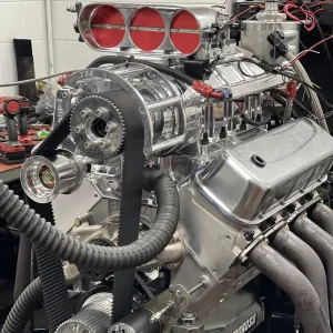 555ci Blown, Fuel Injected BBC, Hydraulic Roller Engine - Complete