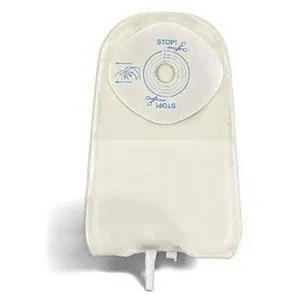 ActiveLife® One-Piece Stomahesive® Skin Barrier, Cut-to-Fit Stoma Opening 3/4" - 2-1/2" (19mm - 64mm), Urostomy Pouch, Transparent 9" (23cm), Bendable Tap - Box of 10