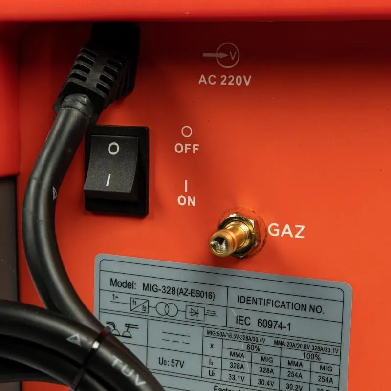 Aparat de sudură ALMAZ AZ-ES016 MIG/MMA MIG-328se, 328A, 220V, IGBT