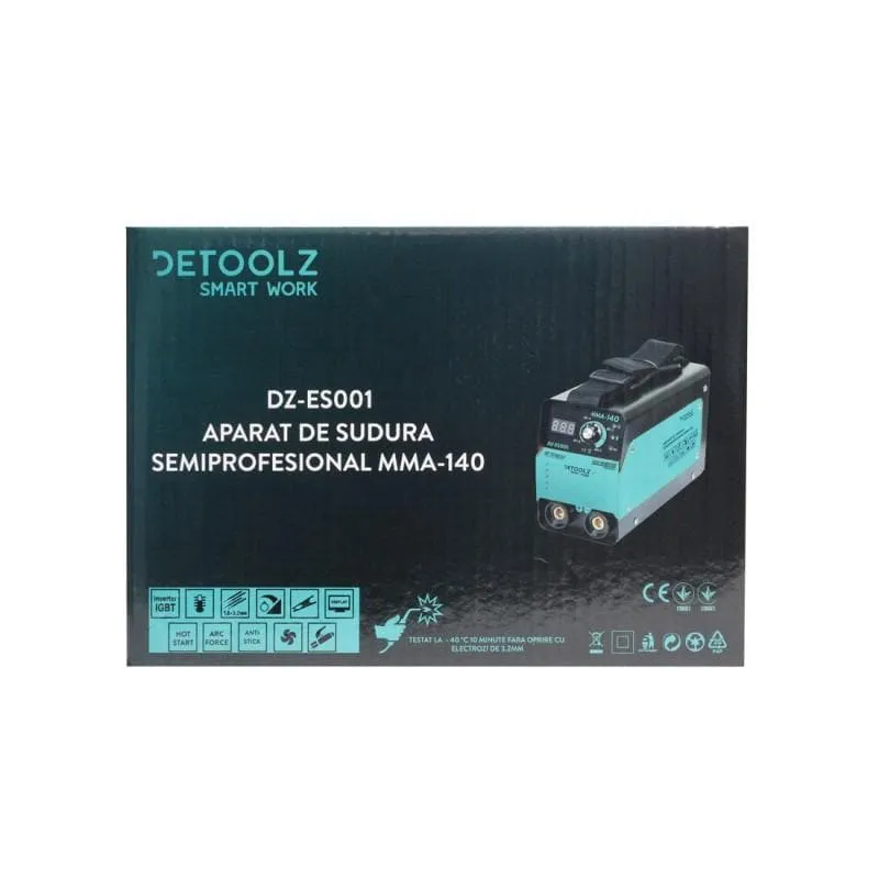 Aparat de sudura SEMI PROFESIONAL MMA-140, Detoolz DZ-ES001