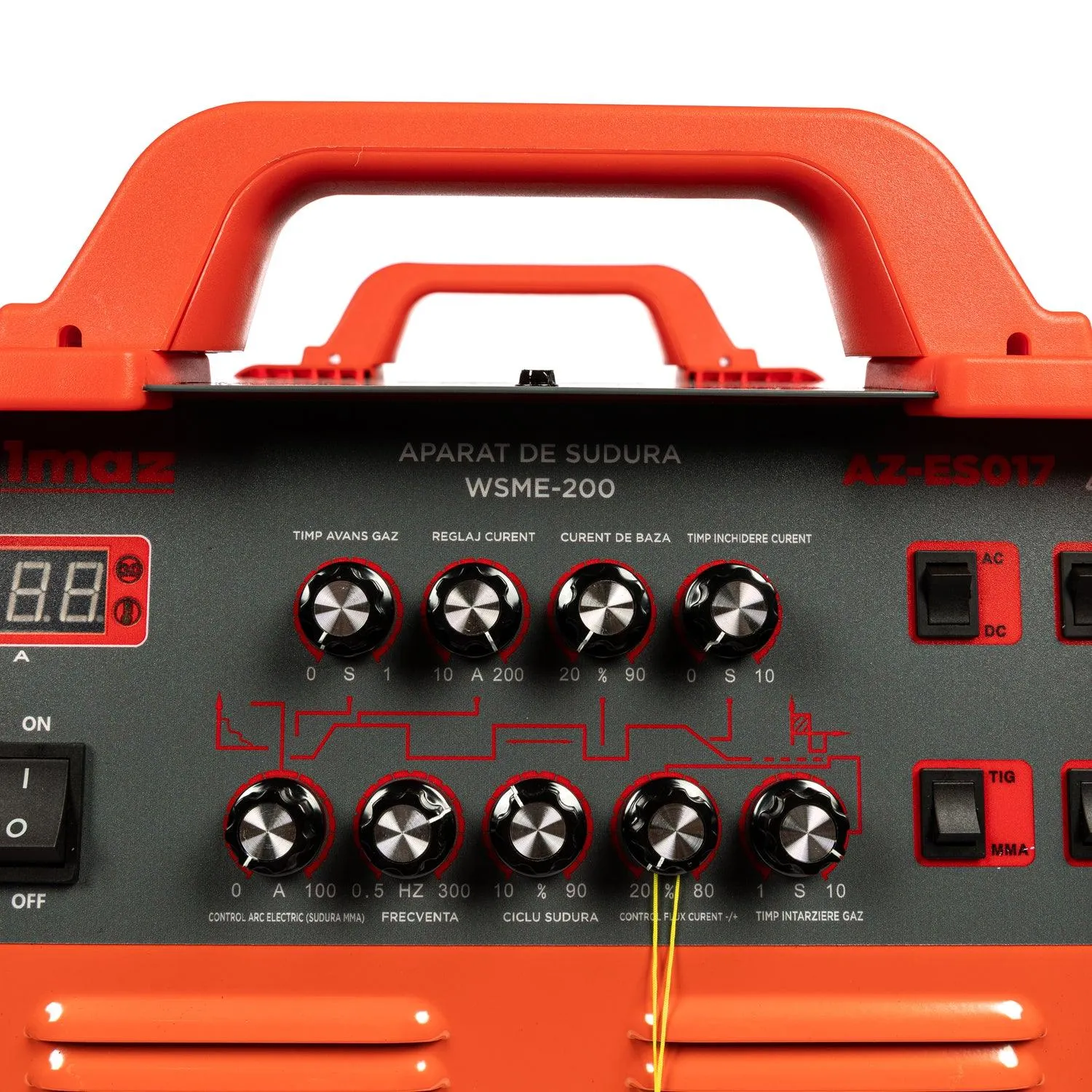 Aparat de sudura si taiere ALMAZ MMA/TIG/Plasma, 200A, 220V, 5 kVa