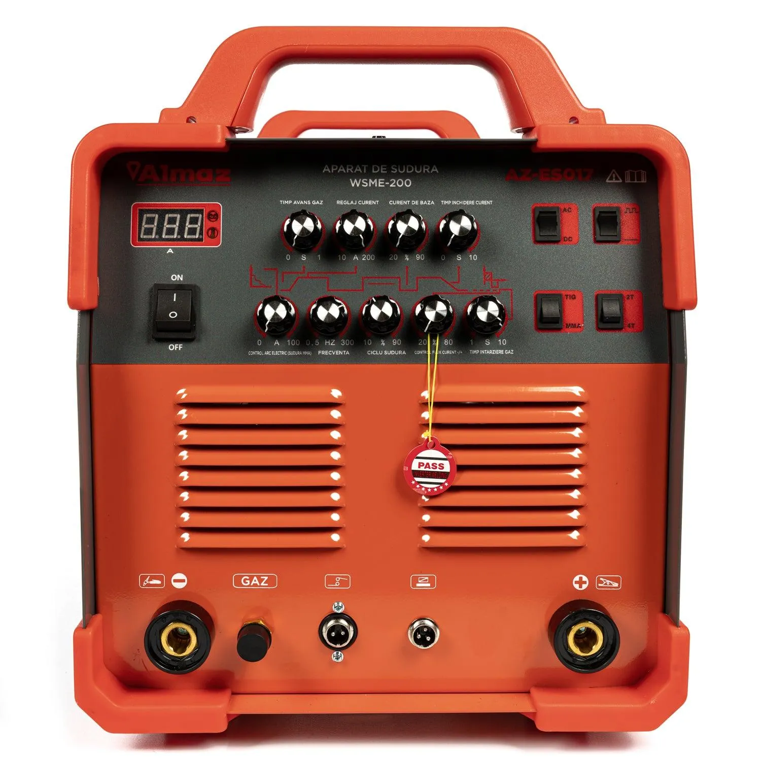 Aparat de sudura si taiere ALMAZ MMA/TIG/Plasma, 200A, 220V, 5 kVa