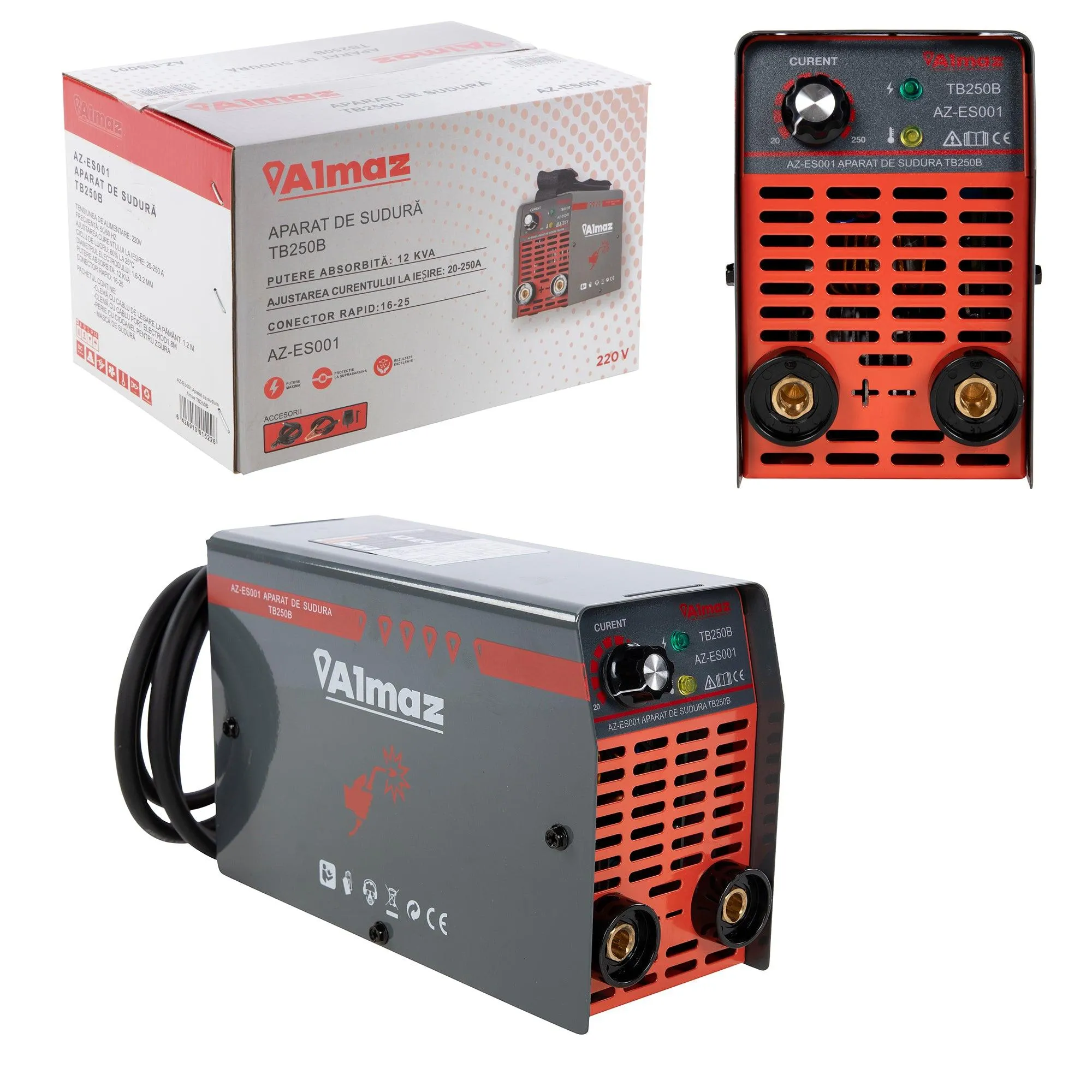Aparatul De Sudura Almaz Tb250B  AZ-ES001 Accesorii Incluse