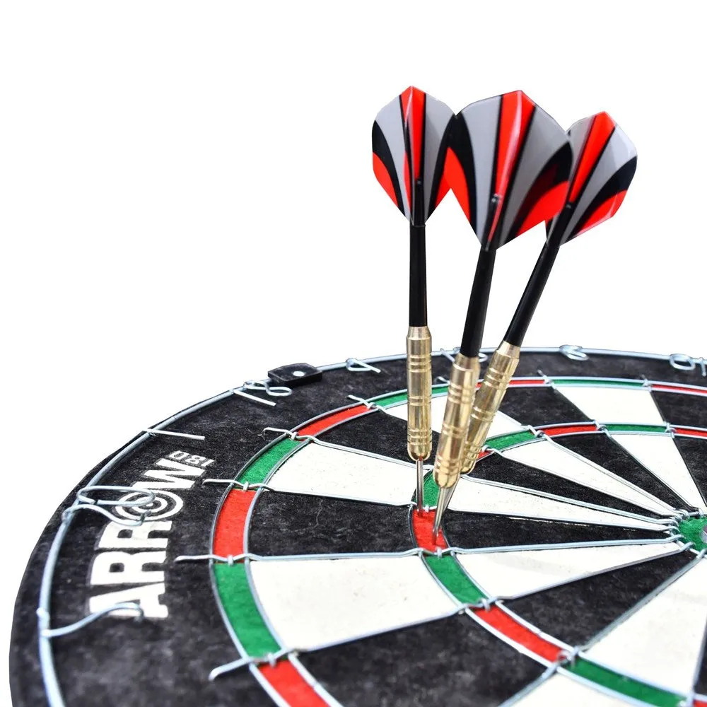 Arrow 180 High Quality Dartboard Set inc. Cabinet
