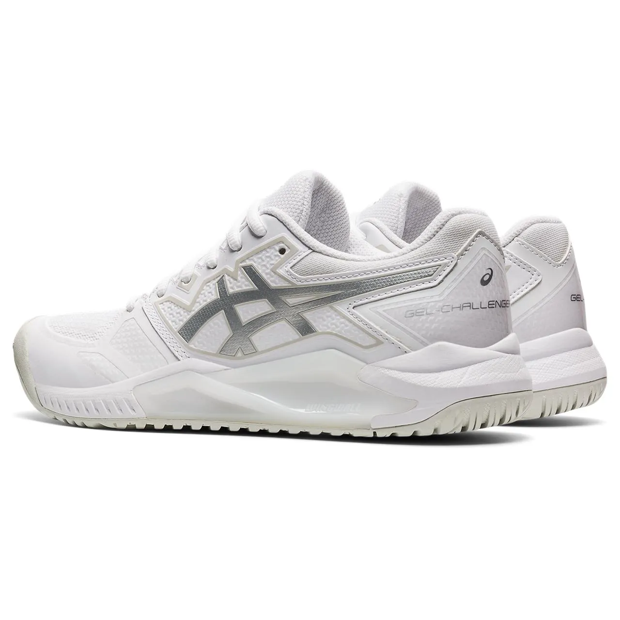 Asics Gel Challenger 13 Women's Tennis Shoe (White/Silver)
