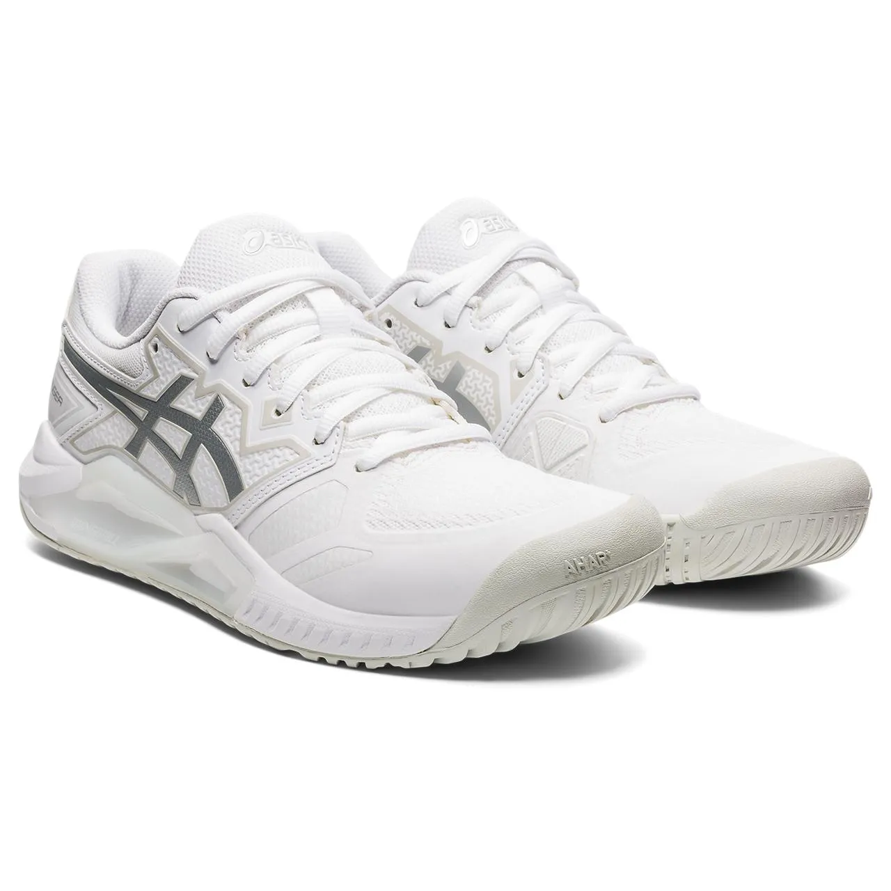 Asics Gel Challenger 13 Women's Tennis Shoe (White/Silver)