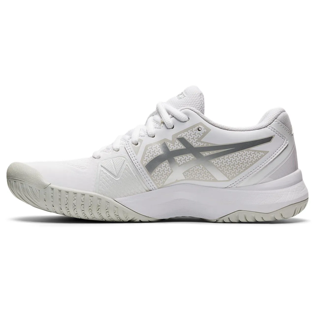 Asics Gel Challenger 13 Women's Tennis Shoe (White/Silver)