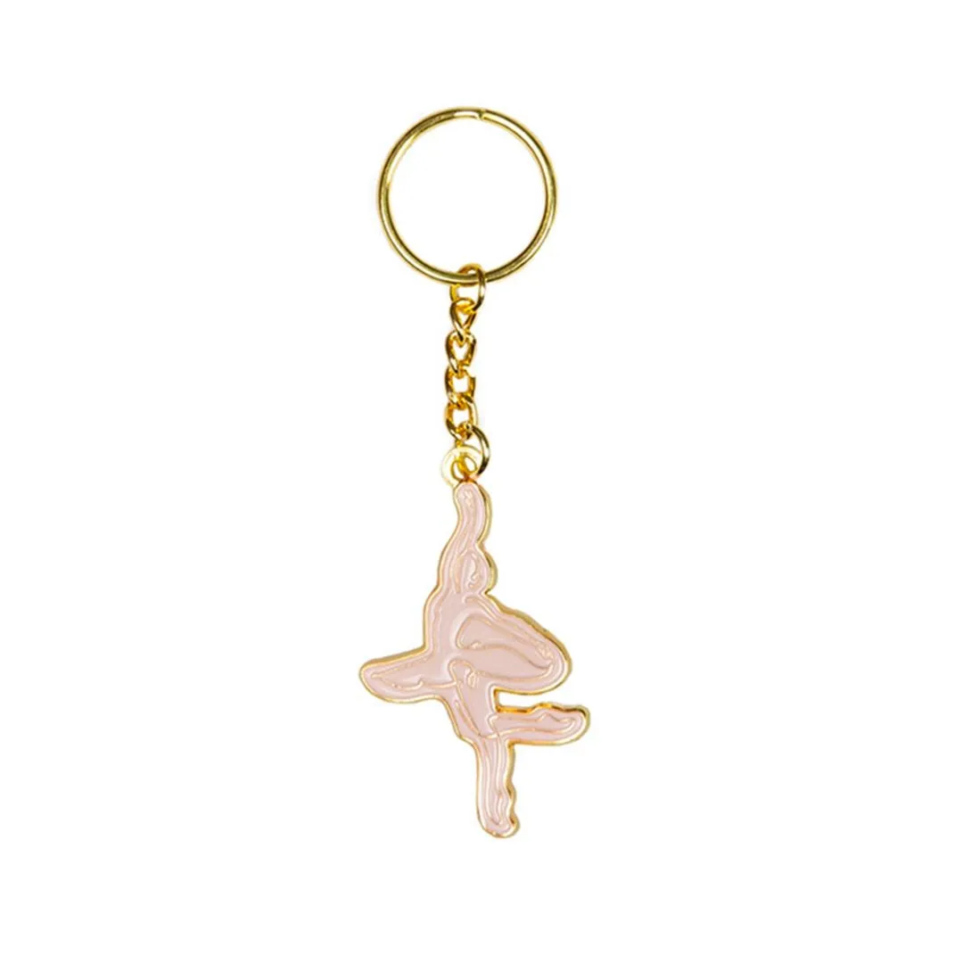 Ballerina Silhouette Key Ring