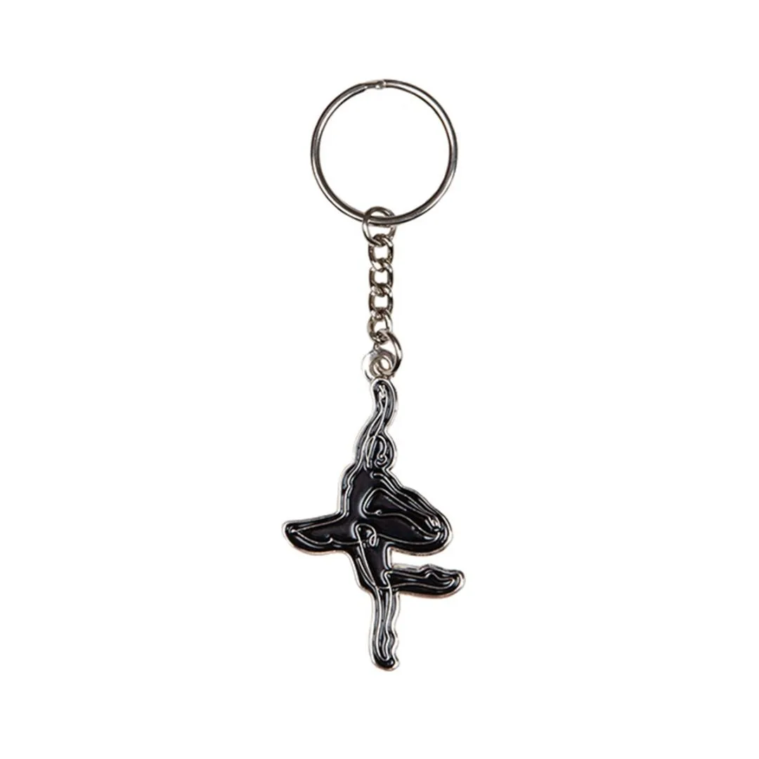 Ballerina Silhouette Key Ring