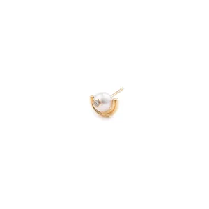 BELUGA Pearl Diamond Earring