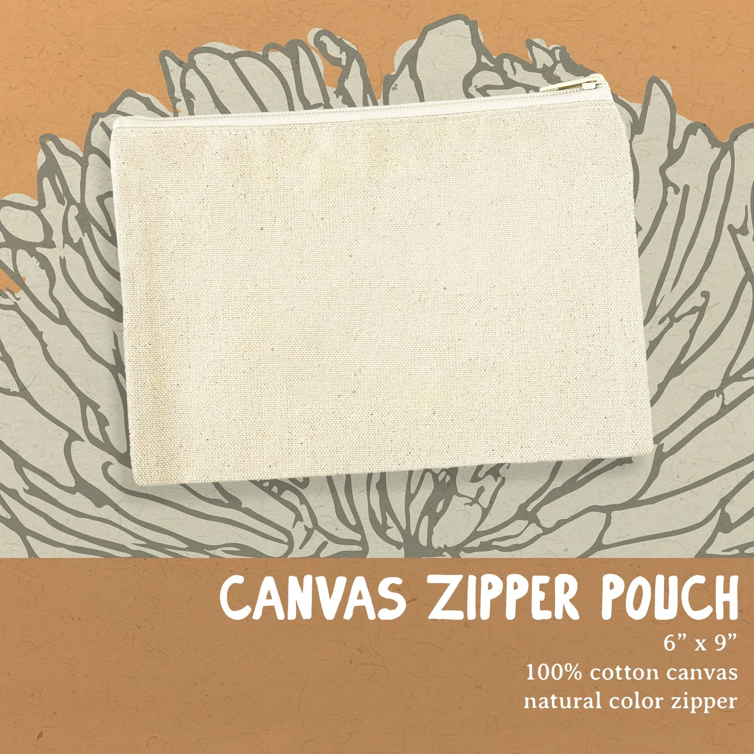 Bold Area Code and City Custom - Canvas Zipper Pouch
