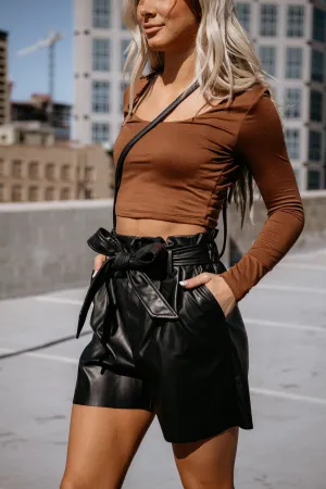 Bow On Top Shorts
