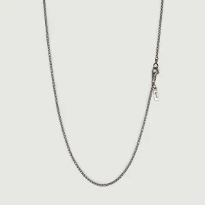 Box Chain Necklace in Sterling Silver, 1.80mm