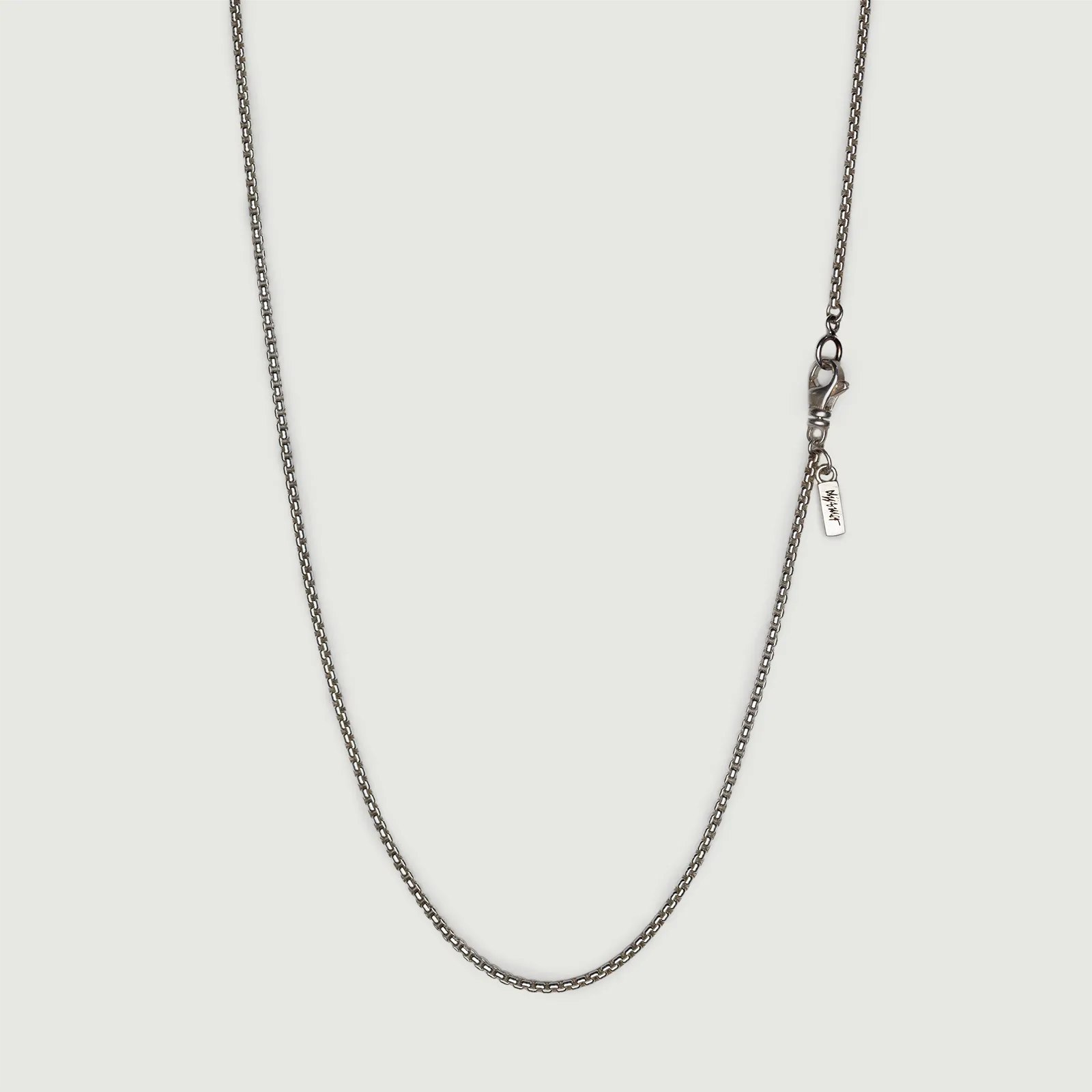Box Chain Necklace in Sterling Silver, 1.80mm