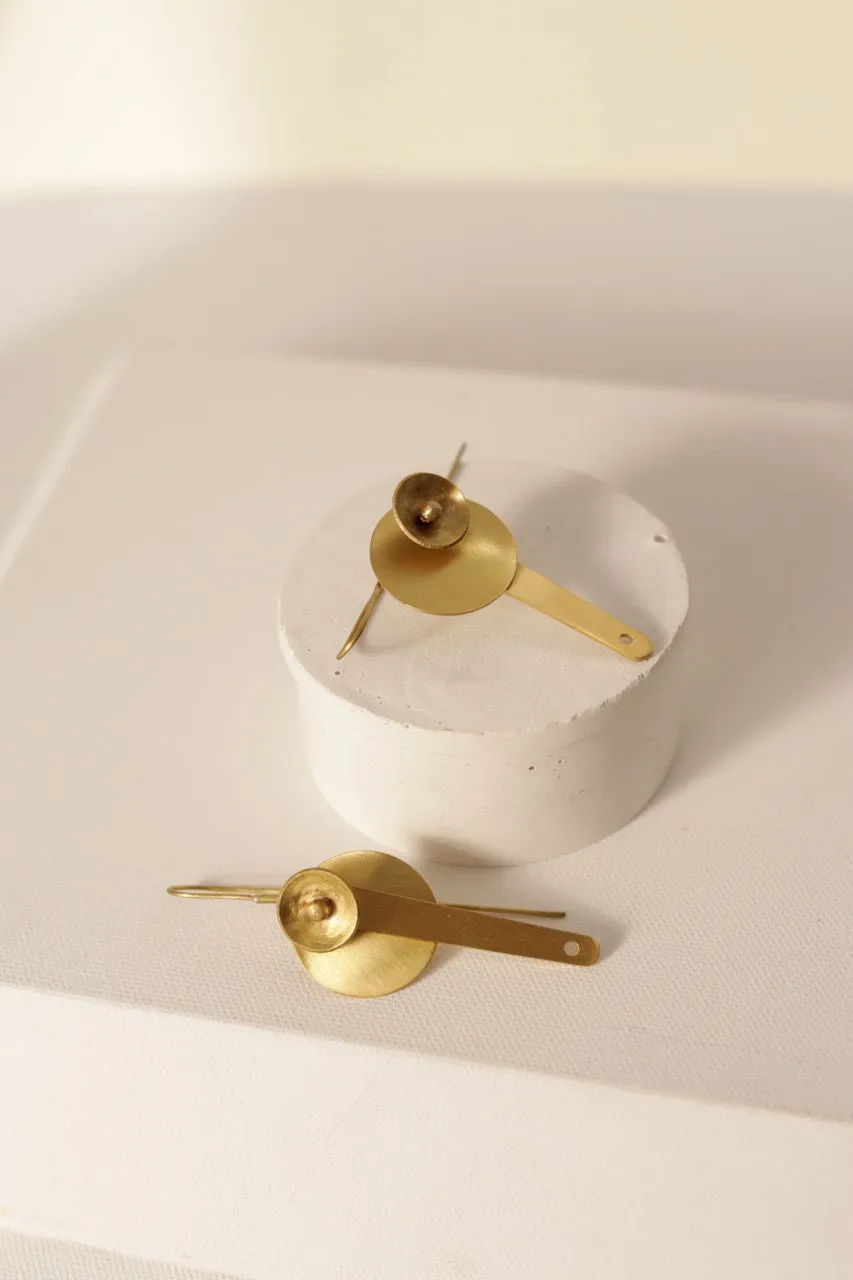 Brahms - hanging pebble earrings