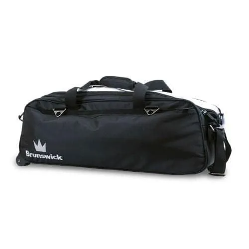 Brunswick Combat Black Triple Tote Bowling Bag