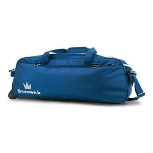 Brunswick Combat Blue Triple Tote Bowling Bag