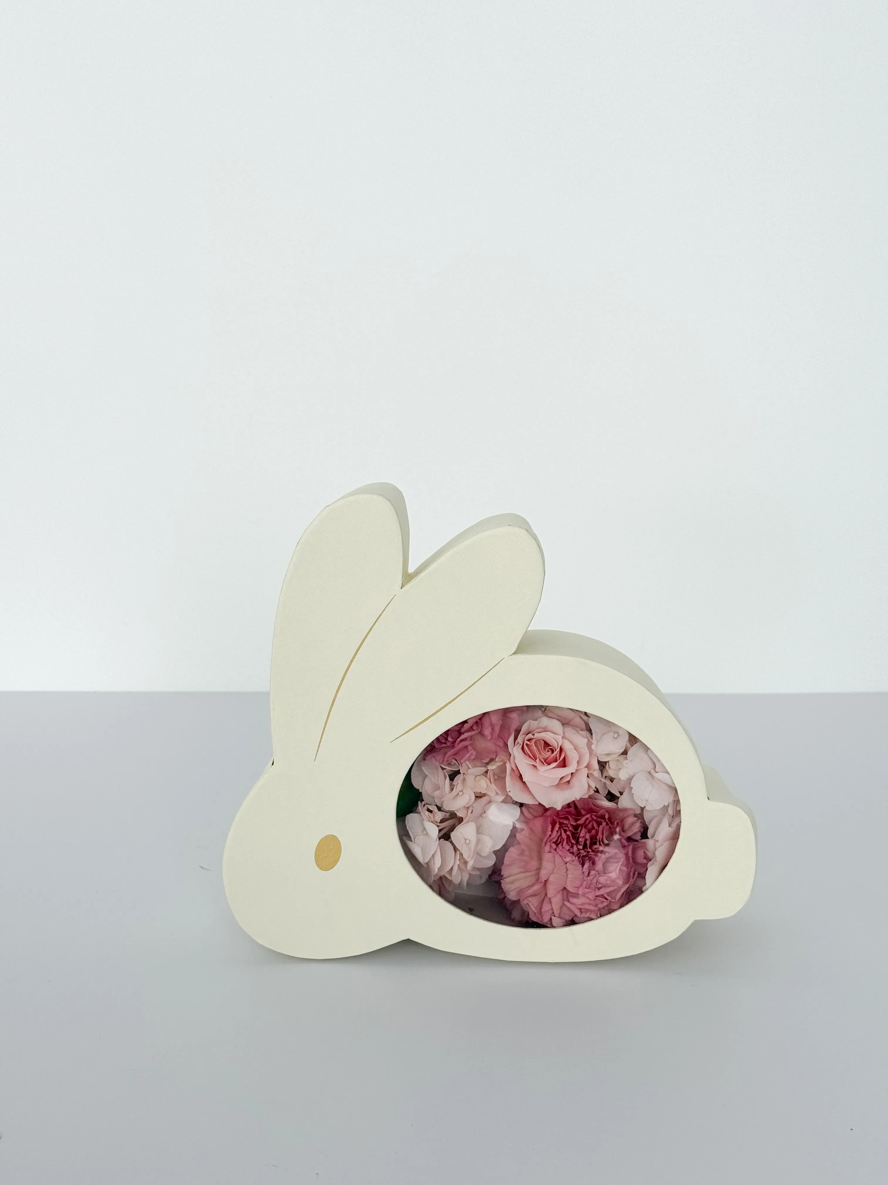 Bunny-Shaped Flower Box with Clear Window – Cute & Unique Floral Gift