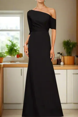 Charming One Shoulder Floor Length Mother of The Bride Dresses