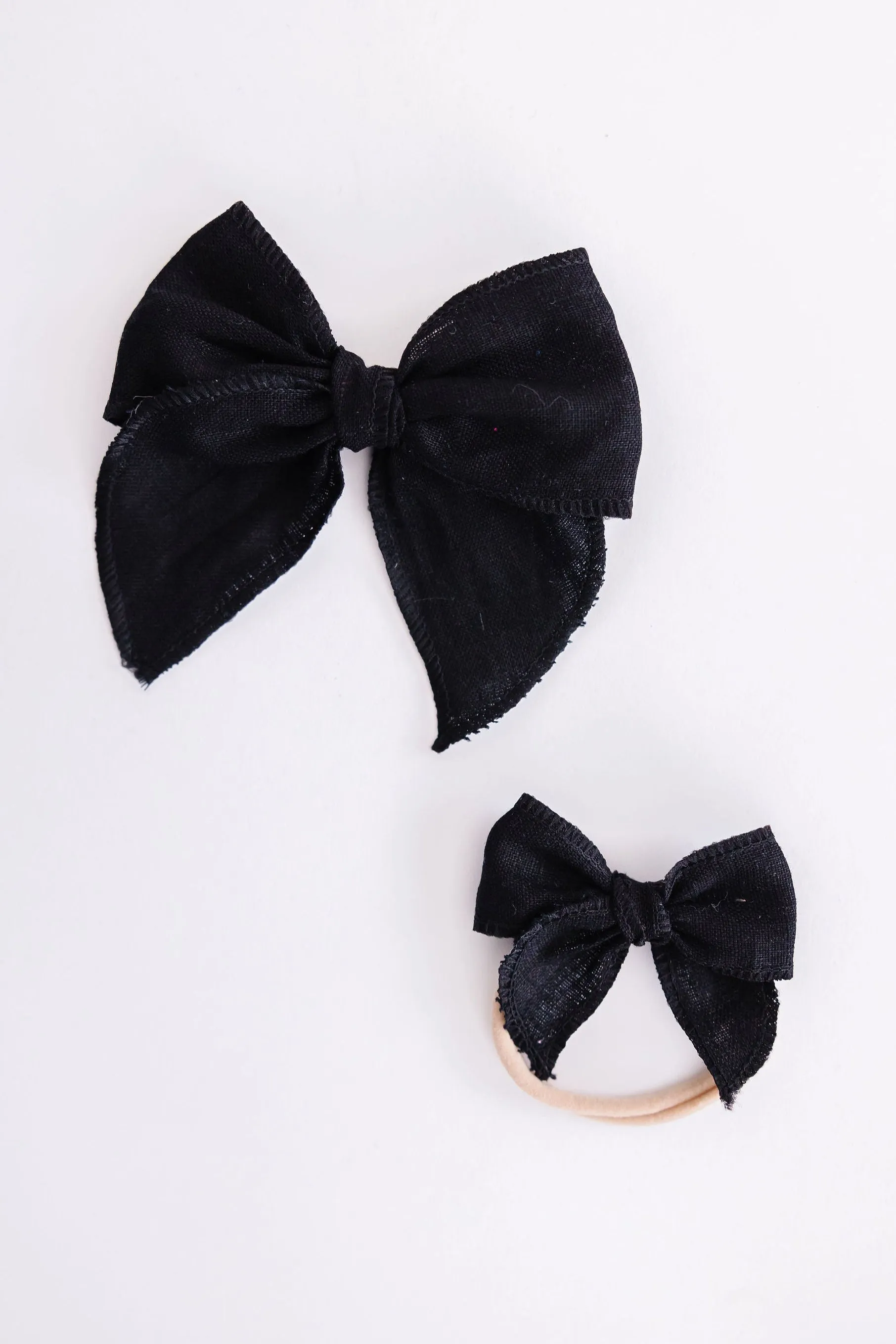Classic Hair Bow - Black