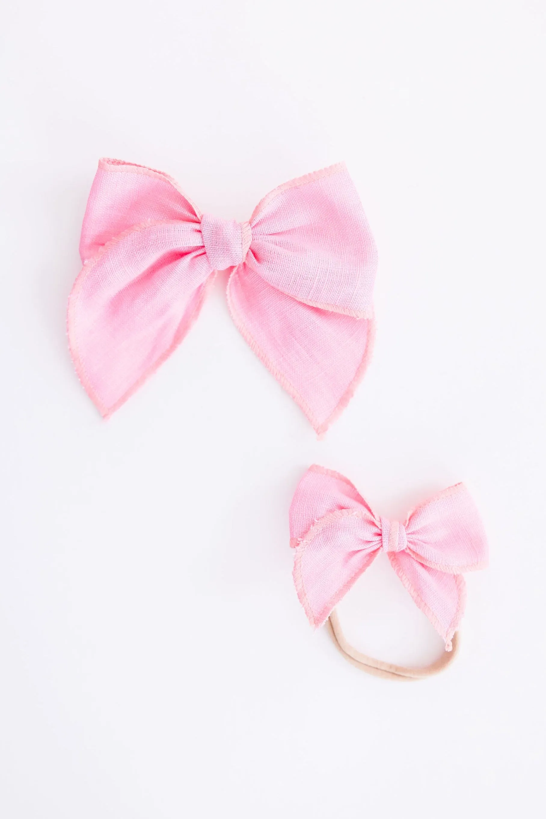Classic Hair Bow - Bubblegum Pink
