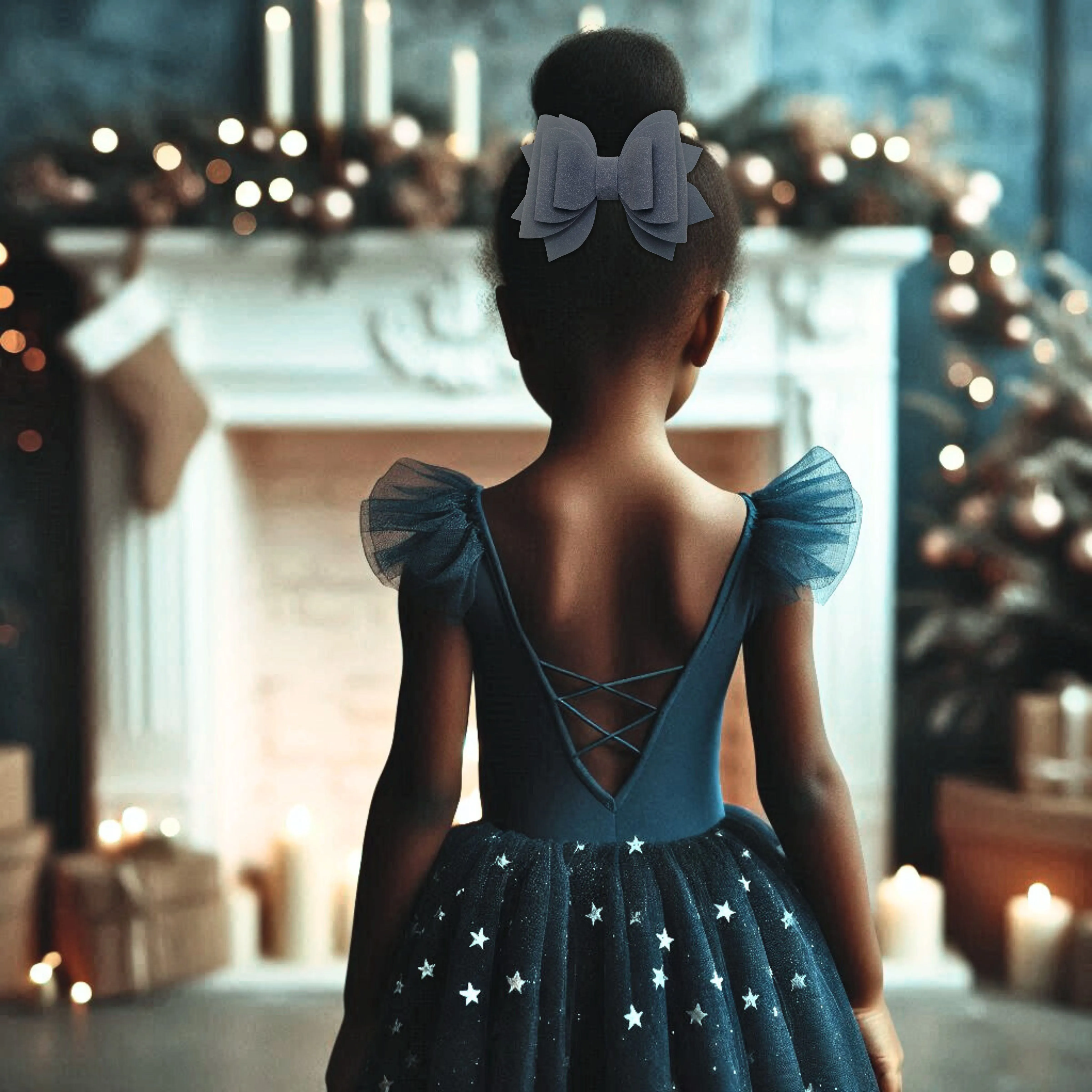 Cobalt Blue | Suede Hair Bow