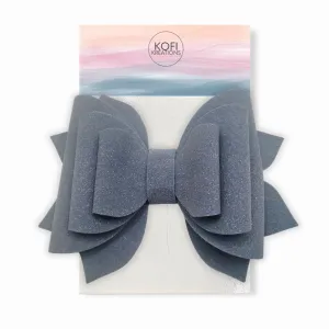Cobalt Blue | Suede Hair Bow