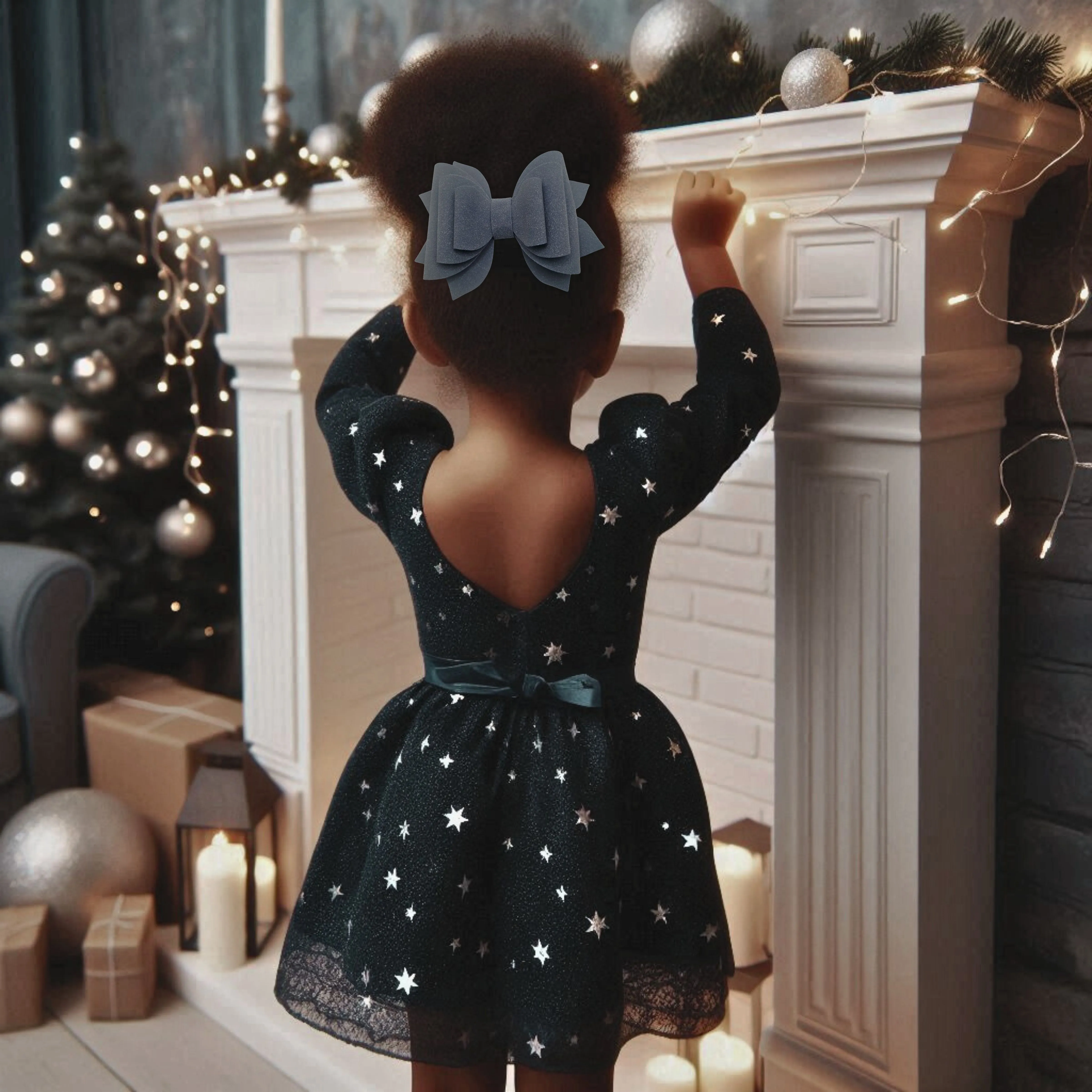 Cobalt Blue | Suede Hair Bow