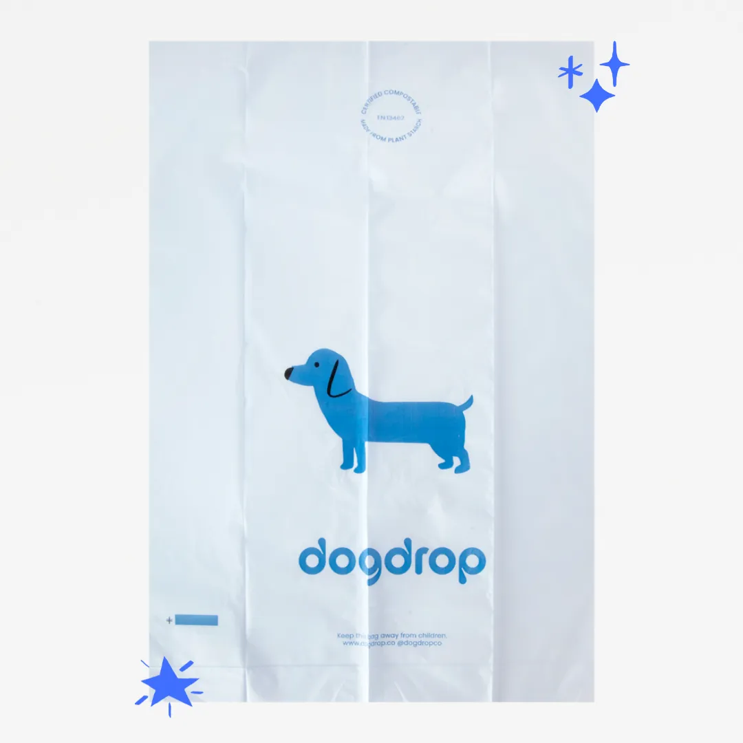Compostable Poop Bags - 3 Boxes (24 rolls; 360 bags)