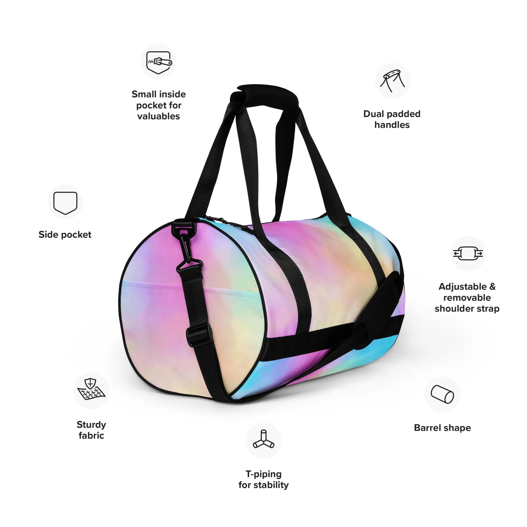 Cotton Candy Gym Bag