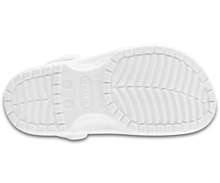 Crocs Classic Clogs Roomy Fit Sandals - White