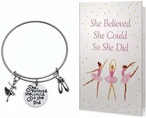 Dance She Did Bracelet & Card Gift Set
