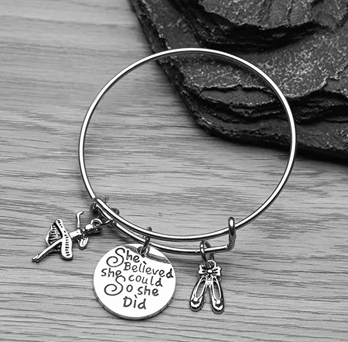Dance She Did Bracelet & Card Gift Set