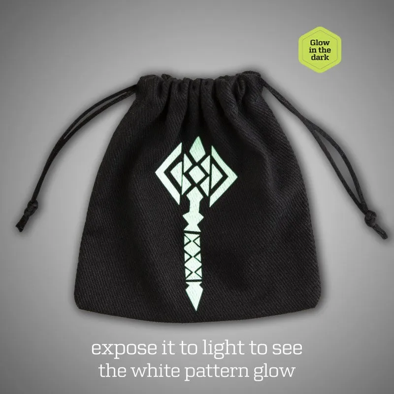 Dice Bag - Hammer Black and Glow in the Dark