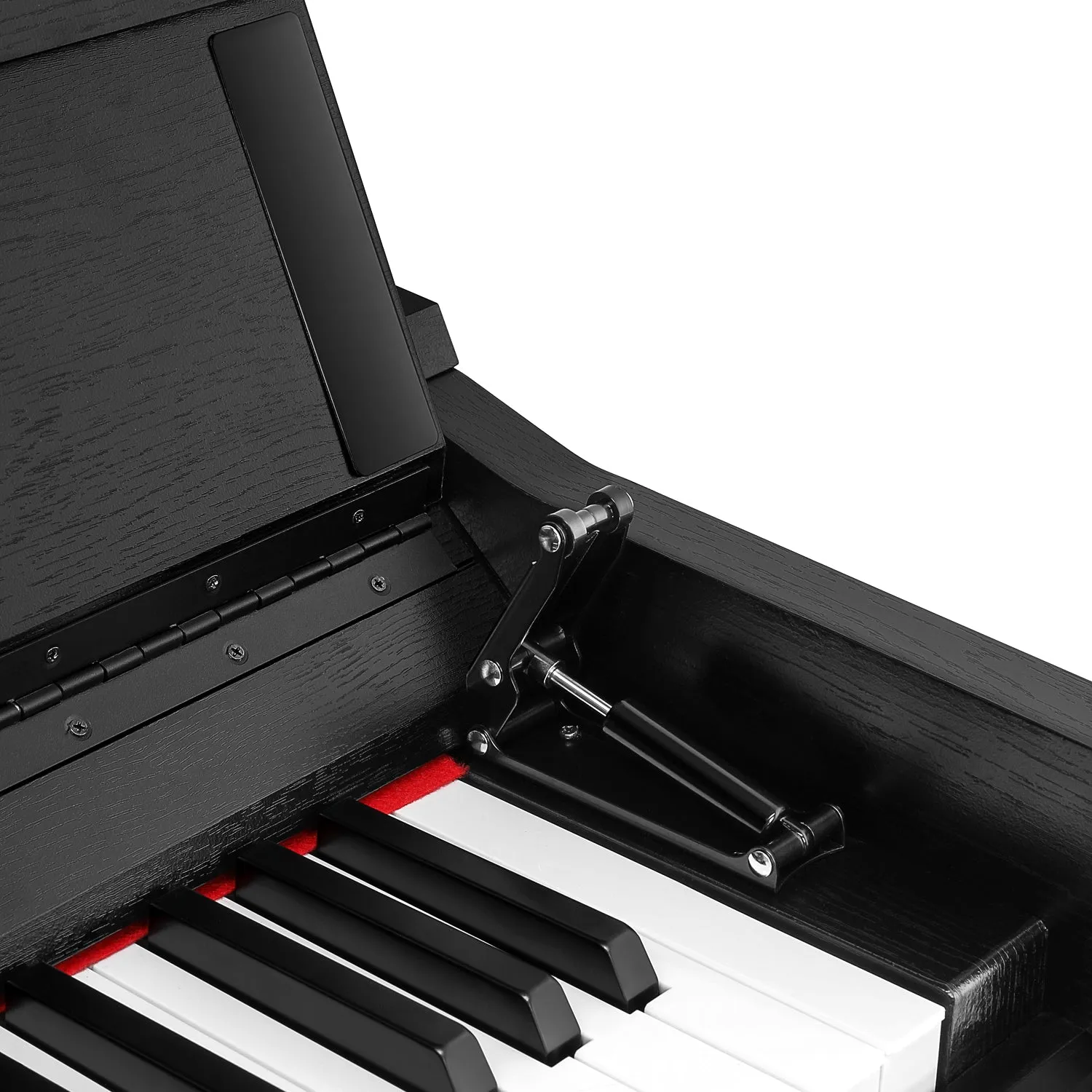 Donner DDP-90 Upright Digital Piano 88-Key Weighted Black and Flip Cover Design