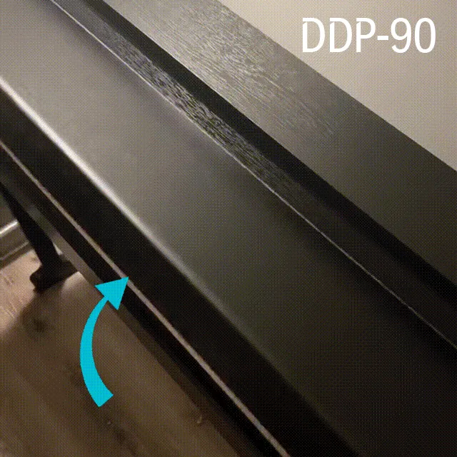 Donner DDP-90 Upright Digital Piano 88-Key Weighted Black and Flip Cover Design