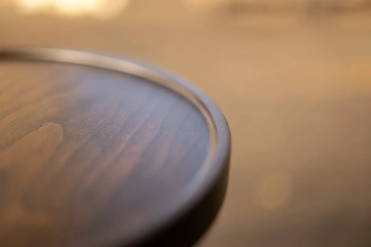 Dovetail Sofa Table | Modern Round C-Side C-Table Pull Up