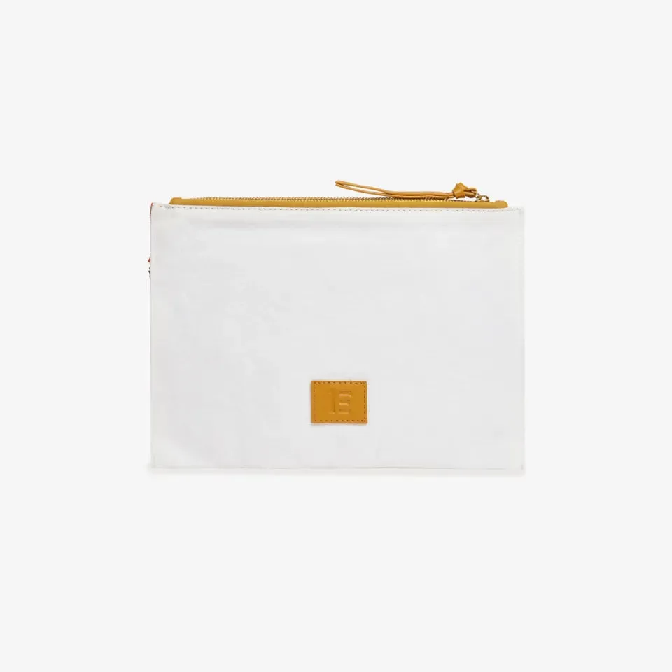 EMBROIDERED POUCH - CREVETTE MULTICOLOR
