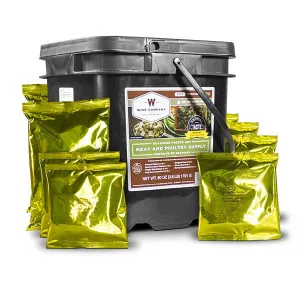 Emergency Freeze Dried Meat - 60 Servings ( 20 Bonus Rice Servings)