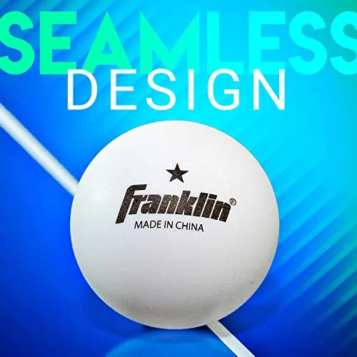 Franklin Sports 1 Star Table Tennis Balls-Pack of 6 (White, 40-mm)