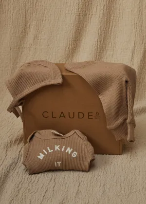 Gift Set - Chocolate Bodysuit, Legging and Bonnet