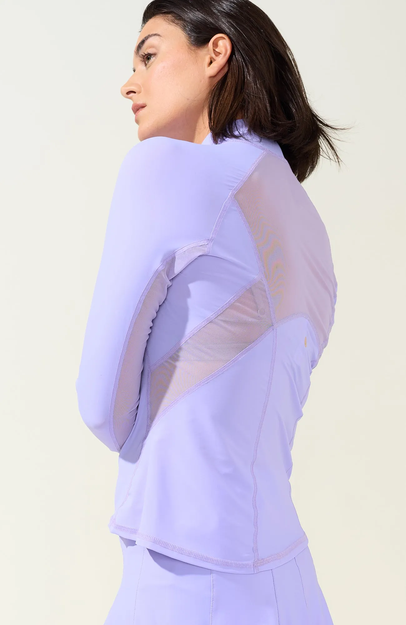 Grace 1/2 Zip Long Sleeve Top Violina