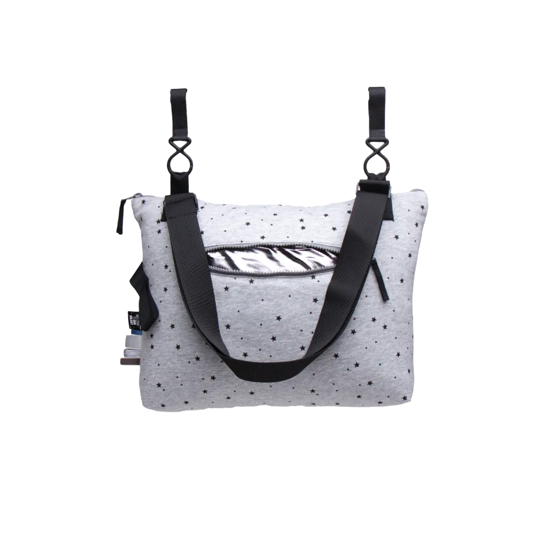 Grey Stars Stroller Bag
