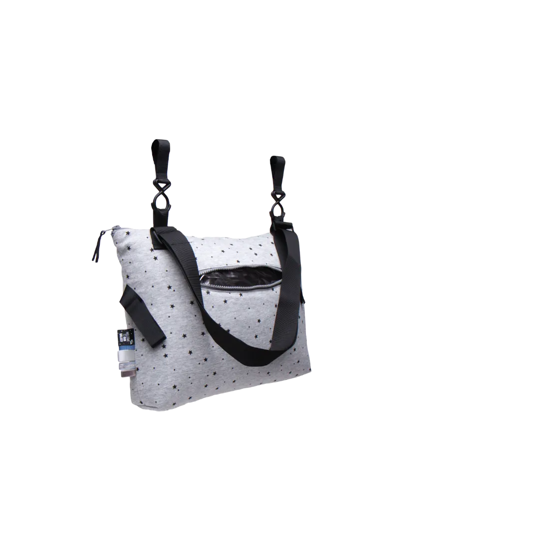 Grey Stars Stroller Bag
