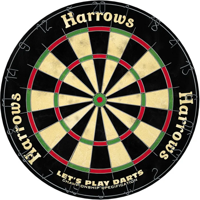 Harrows Lets Play Darts Bristle Dartboard